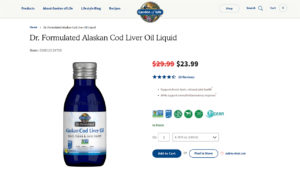 Garden of Life Dr. Formulated Alaskan Cod Liver Oil
